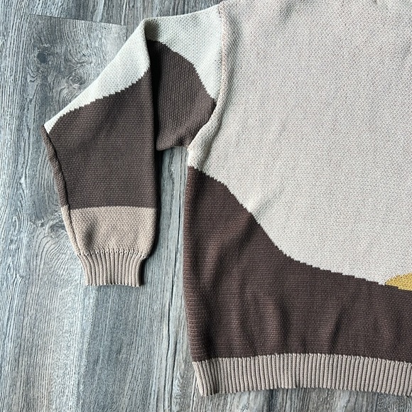 Harsh and Cruel Sweater Mountain Landscape Crew Neck Sweater Size Medium - Picture 14 of 15